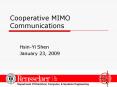 Cooperative MIMO Communications PowerPoint PPT Presentation