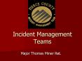 Incident Management Teams PowerPoint PPT Presentation