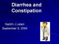 Diarrhea and Constipation PowerPoint PPT Presentation