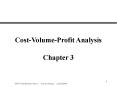 Cost-Volume-Profit Analysis PowerPoint PPT Presentation