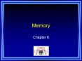 Memory PowerPoint PPT Presentation