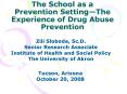 The School as a Prevention Setting PowerPoint PPT Presentation