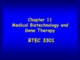 Chapter 11 Medical Biotechnology and Gene Therapy PowerPoint PPT Presentation