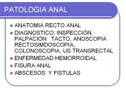 PATOLOGIA ANAL