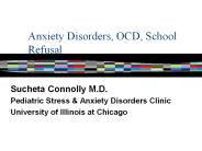 Anxiety Disorders, OCD, School Refusal