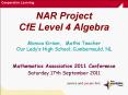 NAR Project CfE Level 4 Algebra PowerPoint PPT Presentation