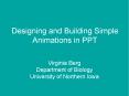 Designing and Building Simple Animations in PPT PowerPoint PPT Presentation