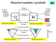 Mutazioni somatiche e germinali
