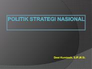 POLITIK STRATEGI NASIONAL