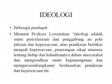 IDEOLOGI
