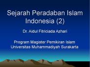 Sejarah Peradaban Islam Indonesia (2)