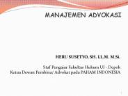 MANAJEMEN ADVOKASI