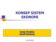 KONSEP SISTEM EKONOMI