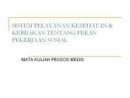 SISTEM PELAYANAN KESEHATAN