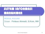 SISTEM INFORMASI MANAJEMEN