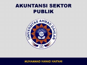 AKUNTANSI SEKTOR PUBLIK