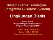 Sistem Bisnis Terintegrasi (Integrated Business System)