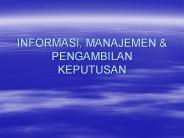 INFORMASI, MANAJEMEN