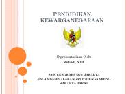 PENDIDIKAN KEWARGANEGARAAN