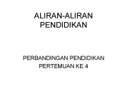 ALIRAN-ALIRAN PENDIDIKAN