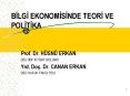 BILGI EKONOMISINDE TEORI VE POLITIKA PowerPoint PPT Presentation