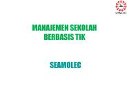 MANAJEMEN SEKOLAH BERBASIS TIK