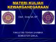 MATERI KULIAH KEWARGANEGARAAN PowerPoint PPT Presentation