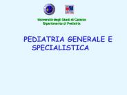 PEDIATRIA GENERALE E SPECIALISTICA