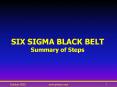 SIX SIGMA BLACK BELT PowerPoint PPT Presentation