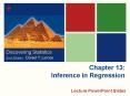 Chapter 13: Inference in Regression PowerPoint PPT Presentation