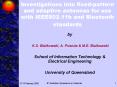Investigations into fixed-pattern and adaptive antennas for use with IEEE802.11b and Bluetooth standards PowerPoint PPT Presentation