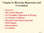 Chapter 8: Bivariate Regression and Correlation