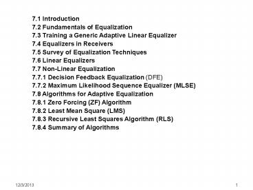 Wc 2015s Lecture 6 Equalization Diversity And Channel Coding