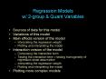 Regression Models w/ 2-group PowerPoint PPT Presentation