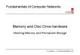 Memory and Disc Drive hardware PowerPoint PPT Presentation