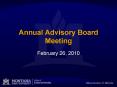 Annual Advisory Board Meeting PowerPoint PPT Presentation