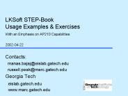 LKSoft STEP-Book Usage Examples