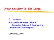 Cyber Security In-The-Large