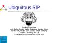 Ubiquitous SIP PowerPoint PPT Presentation