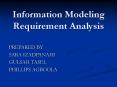 Information Modeling Requirement Analysis PowerPoint PPT Presentation
