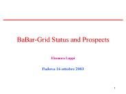 BaBar-Grid Status and Prospects