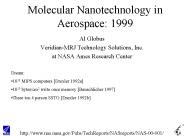 Molecular Nanotechnology in Aerospace: 1999