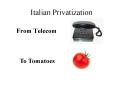 Italian Privatization PowerPoint PPT Presentation
