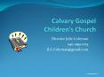 Calvary Gospel Children PowerPoint PPT Presentation