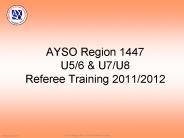 AYSO Region 1447 U5/6