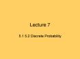 5.1 5.2 Discrete Probability PowerPoint PPT Presentation