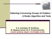 Detecting Conversing Groups of Chatters: