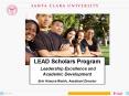 LEAD Scholars Program Leadership Excellence and Academic Development PowerPoint PPT Presentation