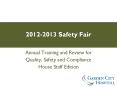 2012-2013 Safety Fair PowerPoint PPT Presentation