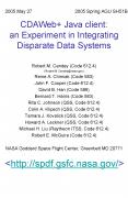 CDAWeb  Java client: an Experiment in Integrating Disparate Data Systems PowerPoint PPT Presentation